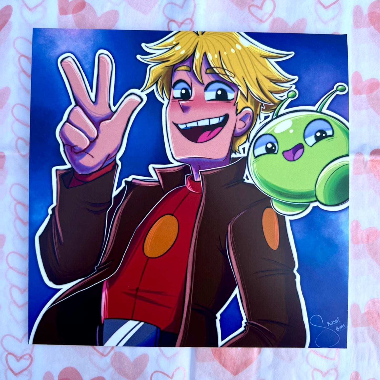 Gary n Mooncake Print