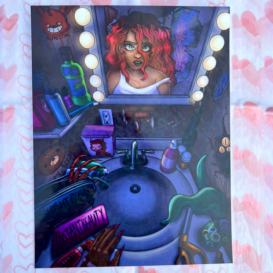 Gross Bathroom Print